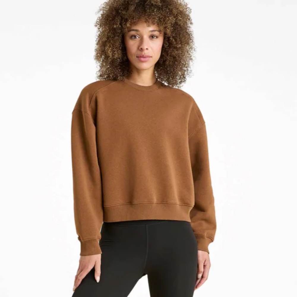 nuuds brown classic crewneck sweatshirt